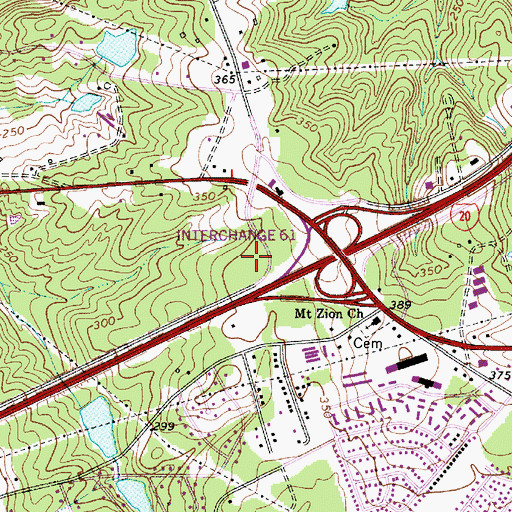 Topographic Map of Moore Orthopaedic Clinic Outpatient Surgery Center, SC