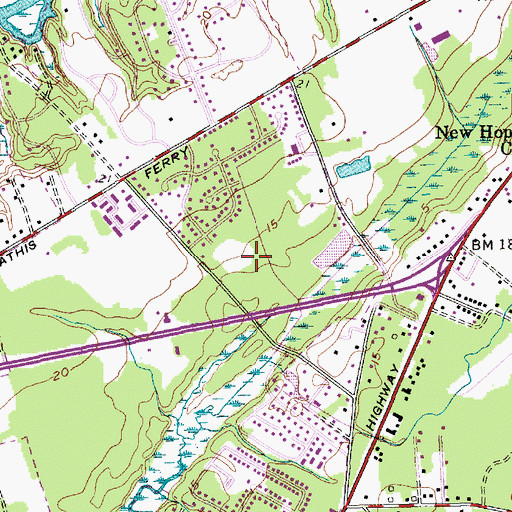 Topographic Map of Vibra Hospital of Charleston, SC