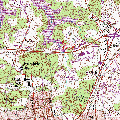 Topographic Map of Upstate Pain Management and Surgery Center, SC