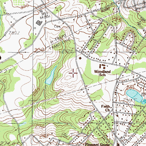 Topographic Map of Greer Memorial Hospital, SC