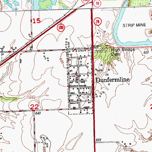 Topographic Map of Buckheart Township Fire Protection District Station 2, IL