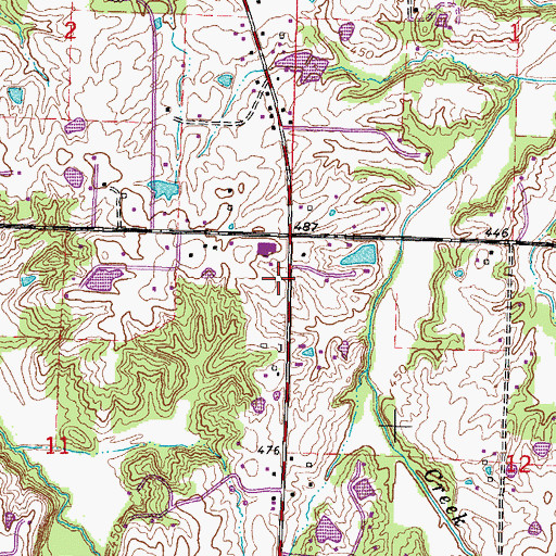 Topographic Map of Makanda Township Volunteer Fire Department Station 2, IL