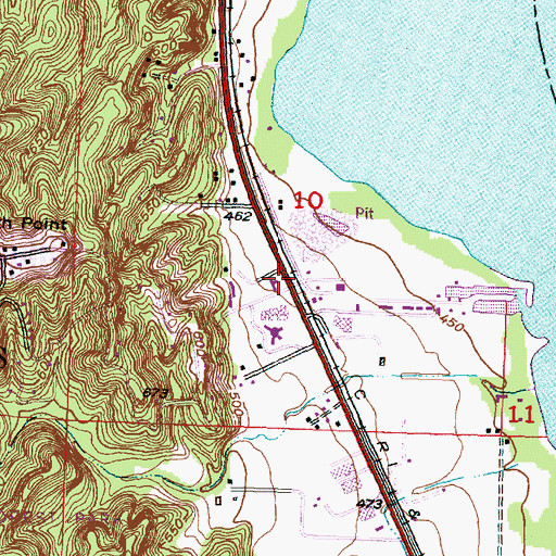 Topographic Map of Peoria Fire Training Academy, IL