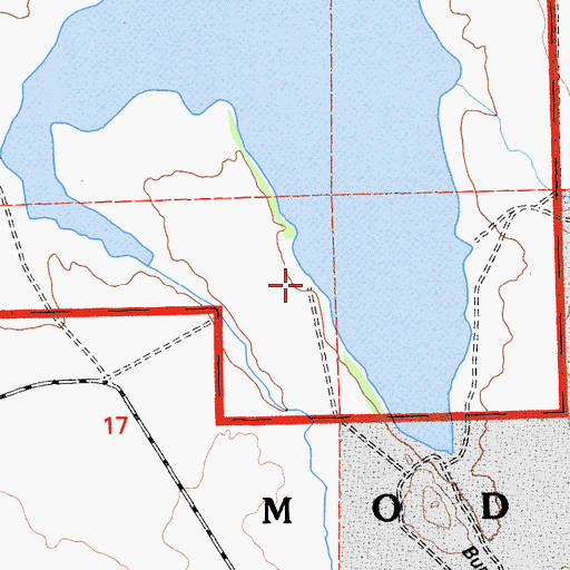 Topographic Map of Negro Bend Spring, CA