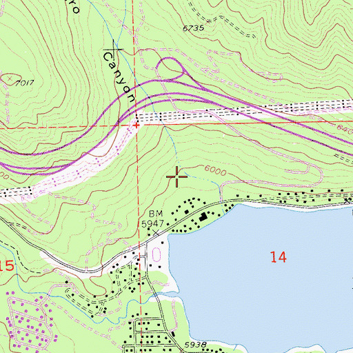 Topographic Map of Negro Canyon, CA
