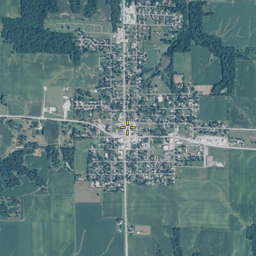 Aerial/Satellite Image of Greene Township Fire Protection District Viola, IL