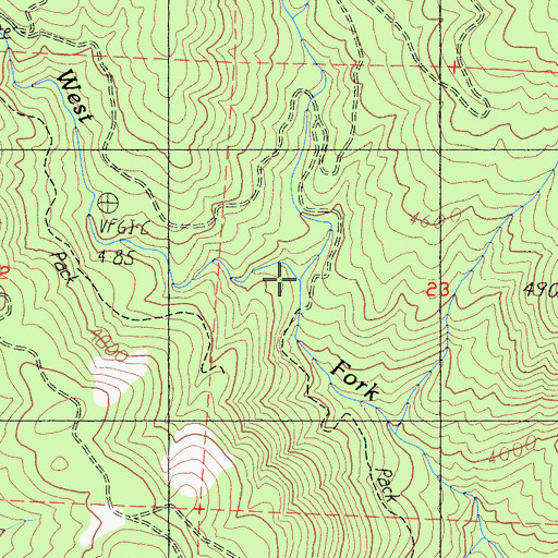 Topographic Map of Nehouse Creek, CA