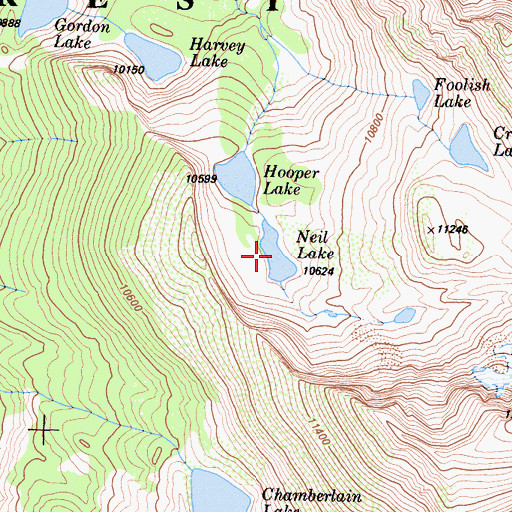 Topographic Map of Neil Lake, CA