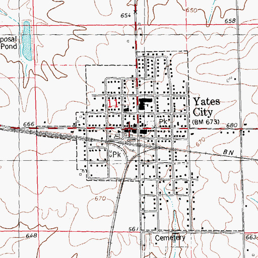 Topographic Map of Elba - Salem Fire Protection District, IL