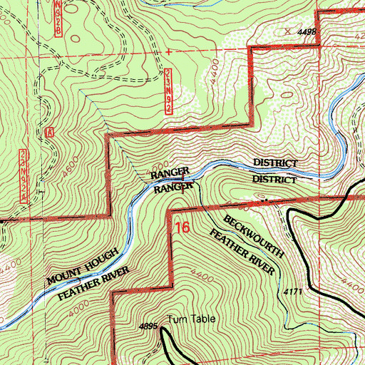 Topographic Map of Nelson Creek, CA