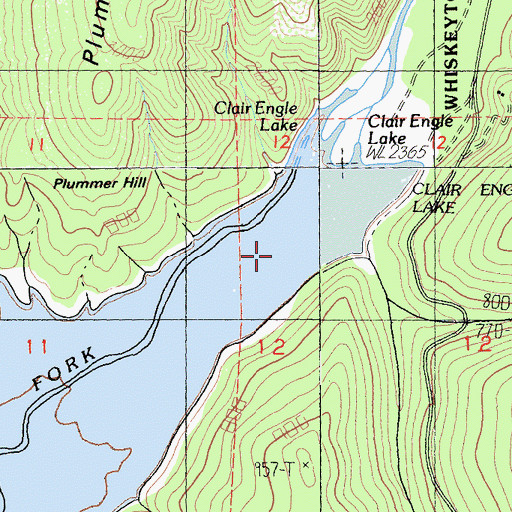 Topographic Map of Nelson Creek, CA