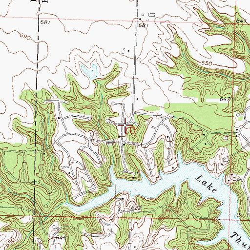 Topographic Map of Tiskilwa Fire Protection District Station 2, IL