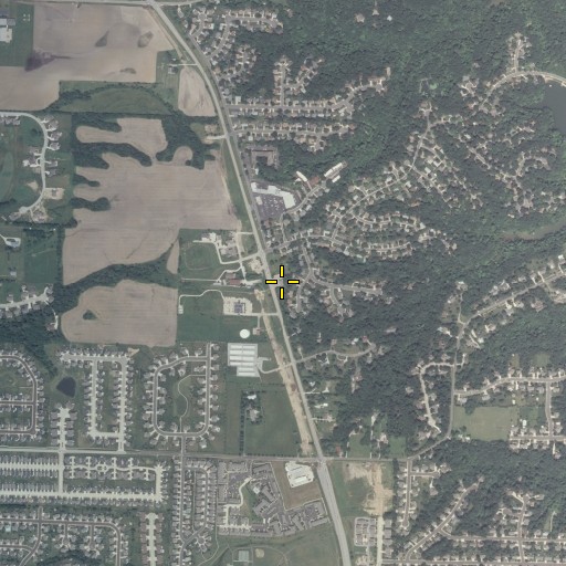 Aerial/Satellite Image of Dunlap Fire Protection District Station 2, IL
