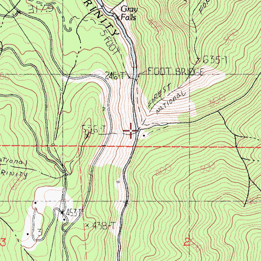 Topographic Map of New River, CA