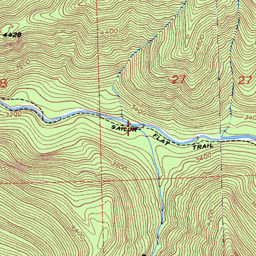 Topographic Map of New York Canyon, CA