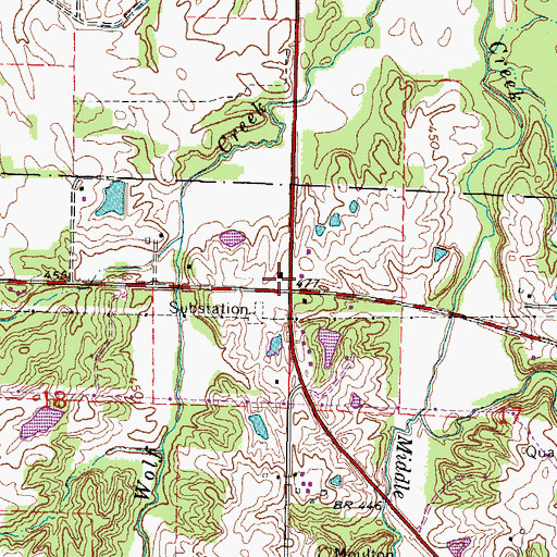 Topographic Map of Lake Egypt Fire Protection District Station 5, IL