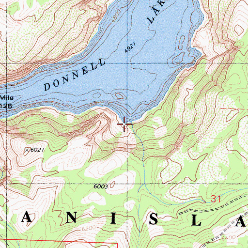 Topographic Map of Niagara Creek, CA
