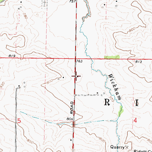 Topographic Map of German Valley Fire Protection District Station 2, IL