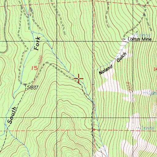 Topographic Map of Noland Gulch, CA