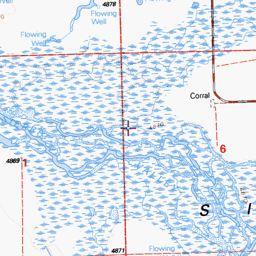 Topographic Map of North Channel Little Last Chance Creek, CA