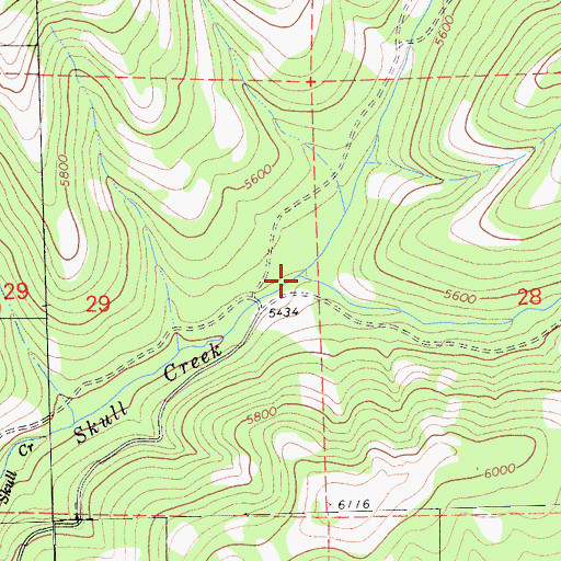 Topographic Map of North Fork, CA