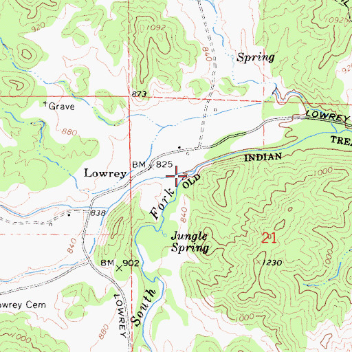Topographic Map of North Fork Elder Creek, CA