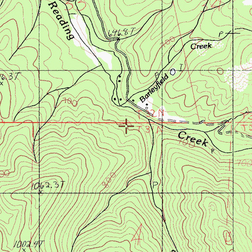 Topographic Map of O'Connell Gulch, CA