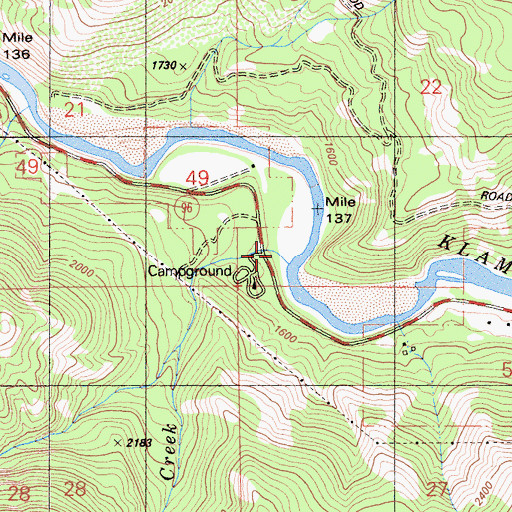 Topographic Map of O'Neil Creek, CA