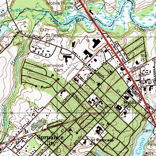 Topographic Map of American Legion Ambulance, DE