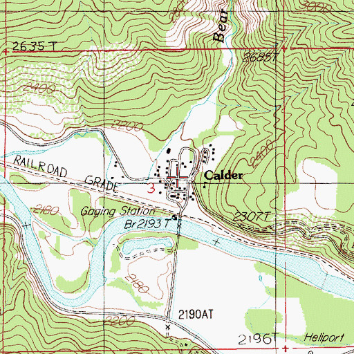 Topographic Map of Saint Joe Emergency Medical Services Unit 2, ID