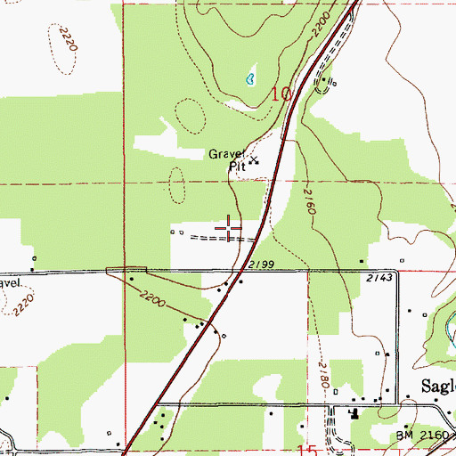 Topographic Map of Bonner County EMS Station 3, ID