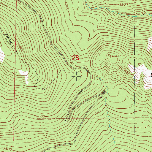 Topographic Map of Bonner County Emergency Medical Services, ID