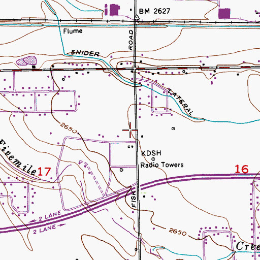 Topographic Map of Ada County Paramedics Medical Station 32, ID