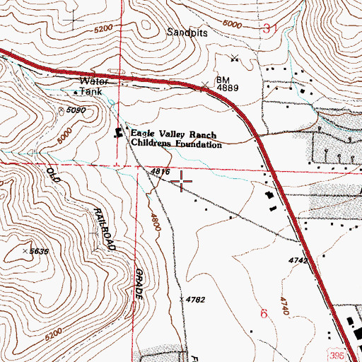 Topographic Map of Sierra Surgery Hospital, NV
