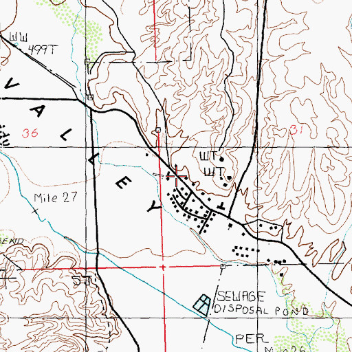 Topographic Map of Irene Benn Medical Center, NV