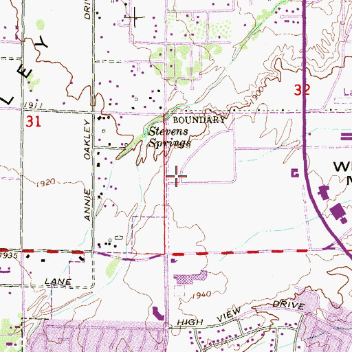 Topographic Map of United States Department of Veterans Affairs - Southern Nevada Healthcare System Henderson Clinic, NV