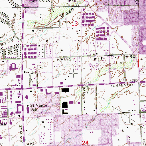 Topographic Map of Progressive Hospital, NV