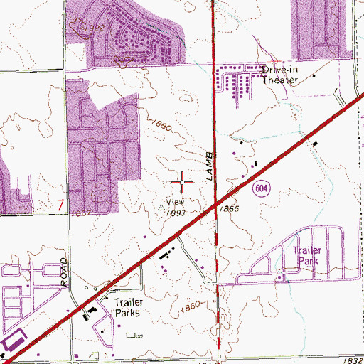 Topographic Map of Community Outreach Medical Center, NV
