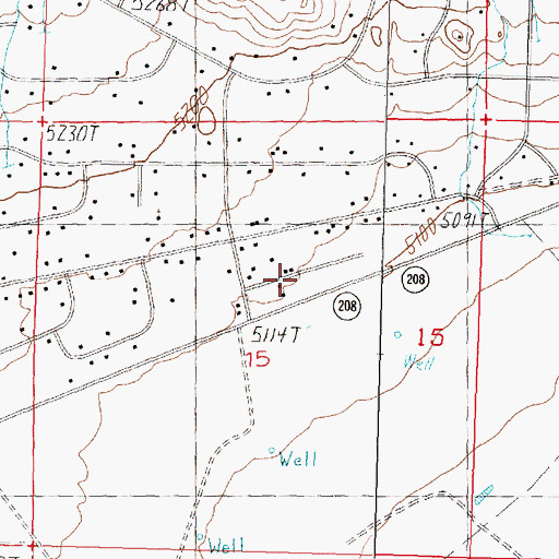 Topographic Map of Carson Valley Medical Center - Topaz Ranch Medical Clinic, NV