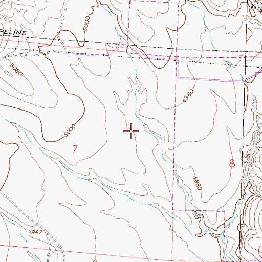 Topographic Map of Saint Mary's Urgent Care Center at Mae Anne, NV