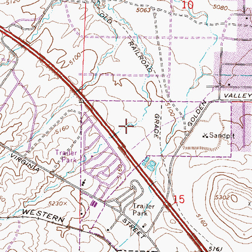 Topographic Map of Renown Health Urgent Care Center, NV