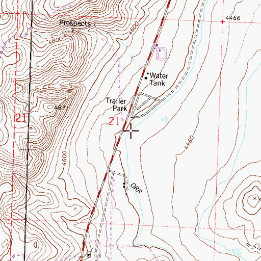 Topographic Map of Renown Medical Group Urgent Care Center, NV