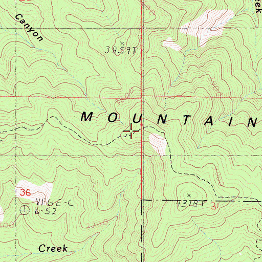 Topographic Map of Oat Mountain, CA
