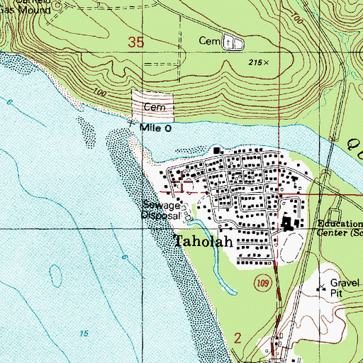 Topographic Map of Quinault Nation Ambulance, WA