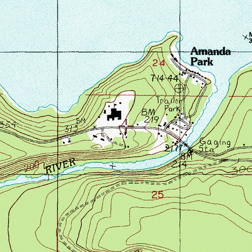 Topographic Map of Grays Harbor Fire District 4 Lake Quinault Volunteer Fire Department, WA