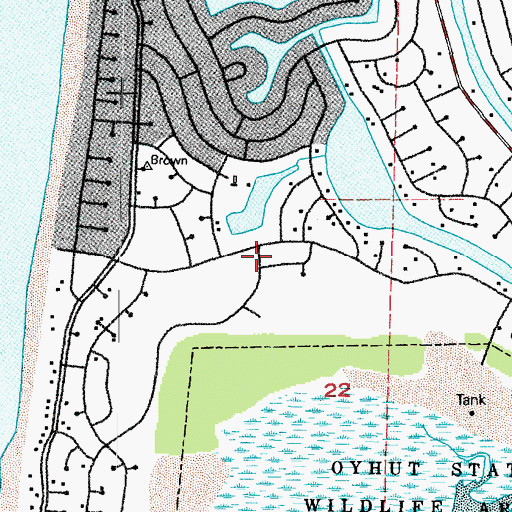 Topographic Map of Ocean Shores Fire and Rescue 74, WA