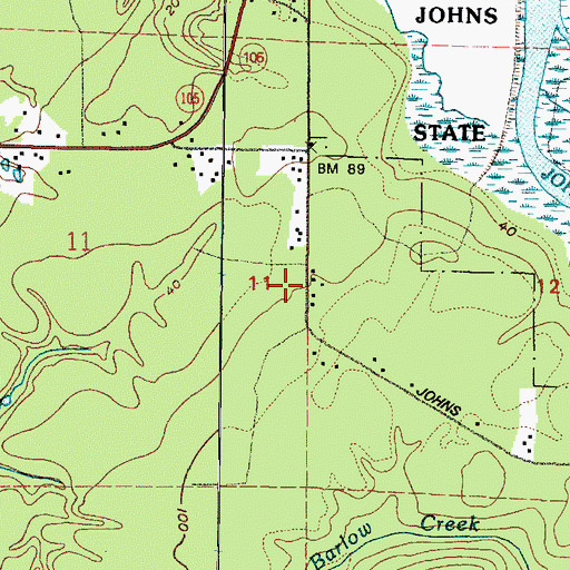 Topographic Map of South Beach Ambulance Service, WA