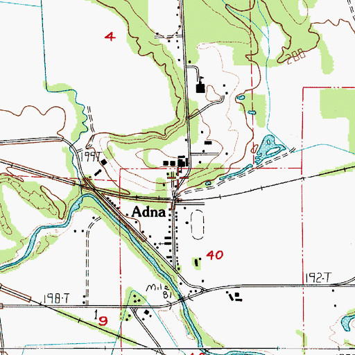 Topographic Map of Lewis County Fire District 6 Adna Station 62, WA
