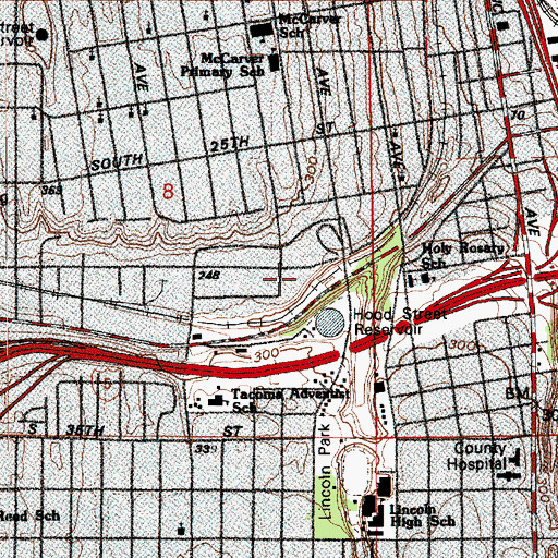 Topographic Map of American Medical Response, WA