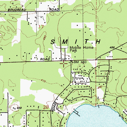 Topographic Map of Southeast Thurston Fire Authority Station 22 - Lake Lawrence, WA